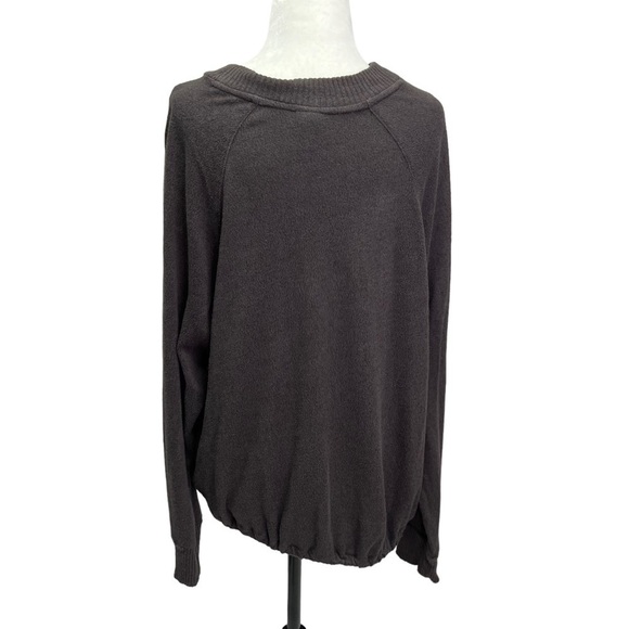 A New Day Grey Crew Neck Long Sleeve Sweater Tie Waist Size L - Picture 8 of 14